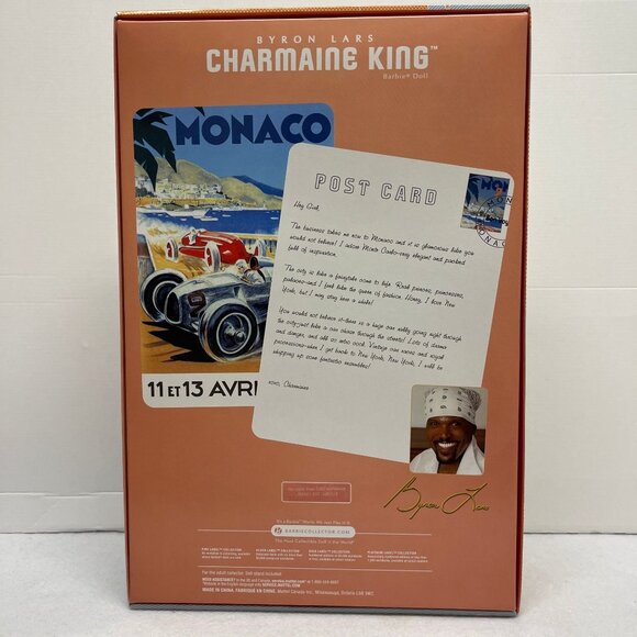 Mattel 2010 Charmaine King Passport Barbie Doll African American Byron Lars Gold - Picture 6 of 9